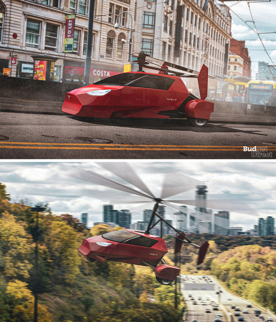 Flying Car  2020 tesla concept vehicles