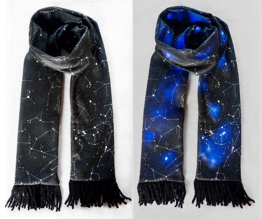 I Made This Light Up Constellation Scarf For Space Lovers