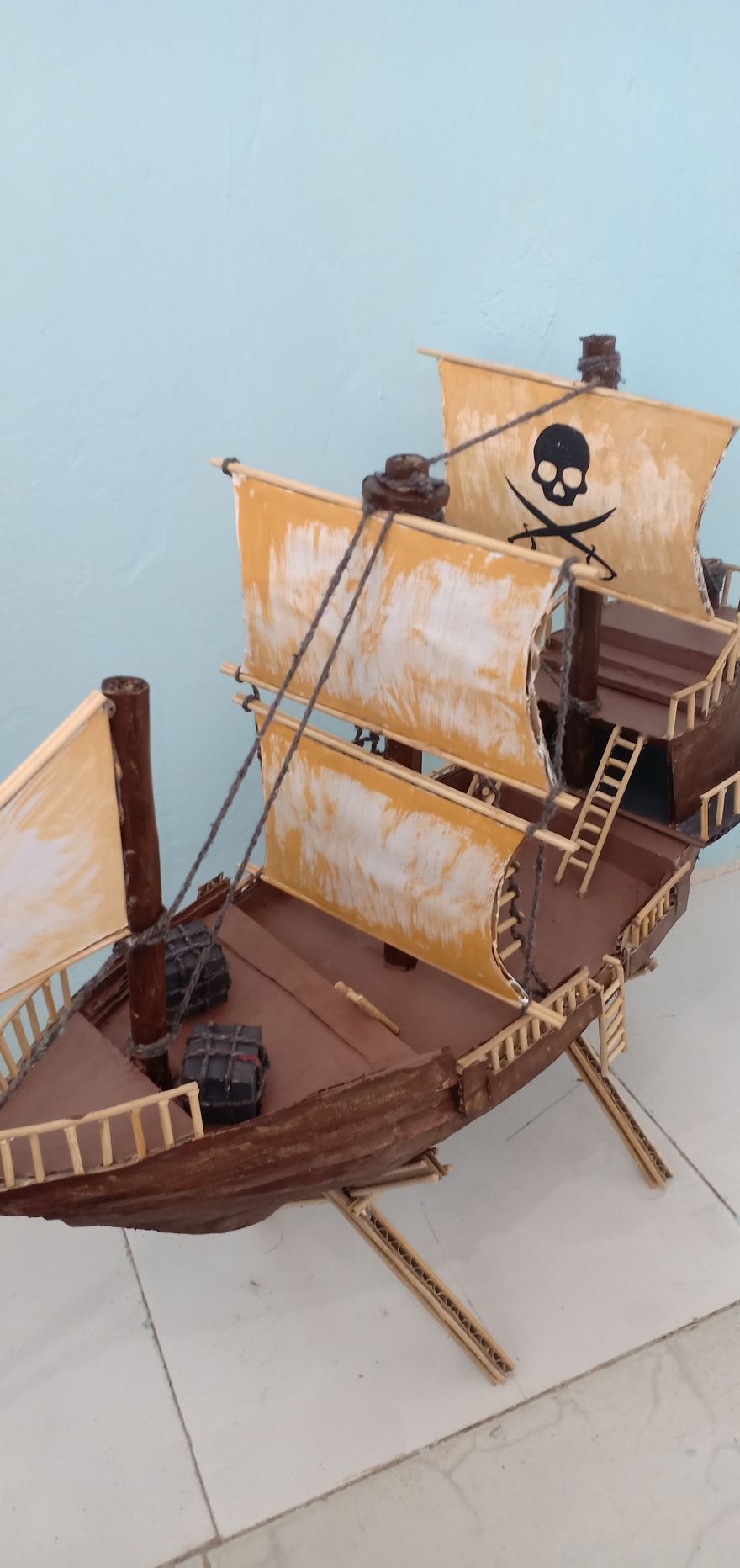 I Made This Pirate Ship Using Cardboard