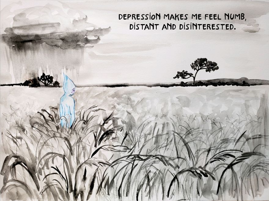 I Illustrate The Voices Of Anonymous Individuals Suffering From Depression And Anxiety
