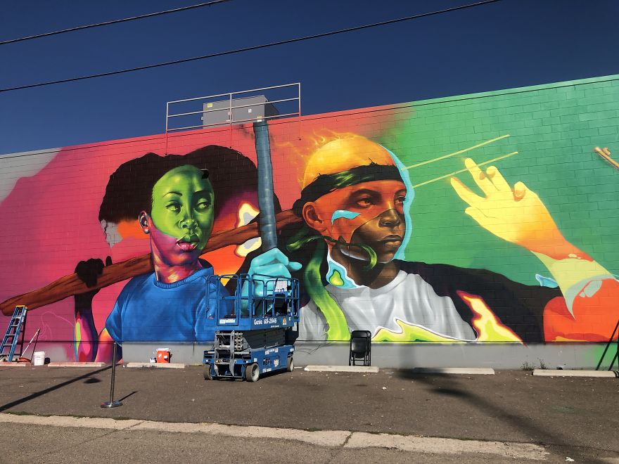 Mural Reveal That Put A Smile On Her Face