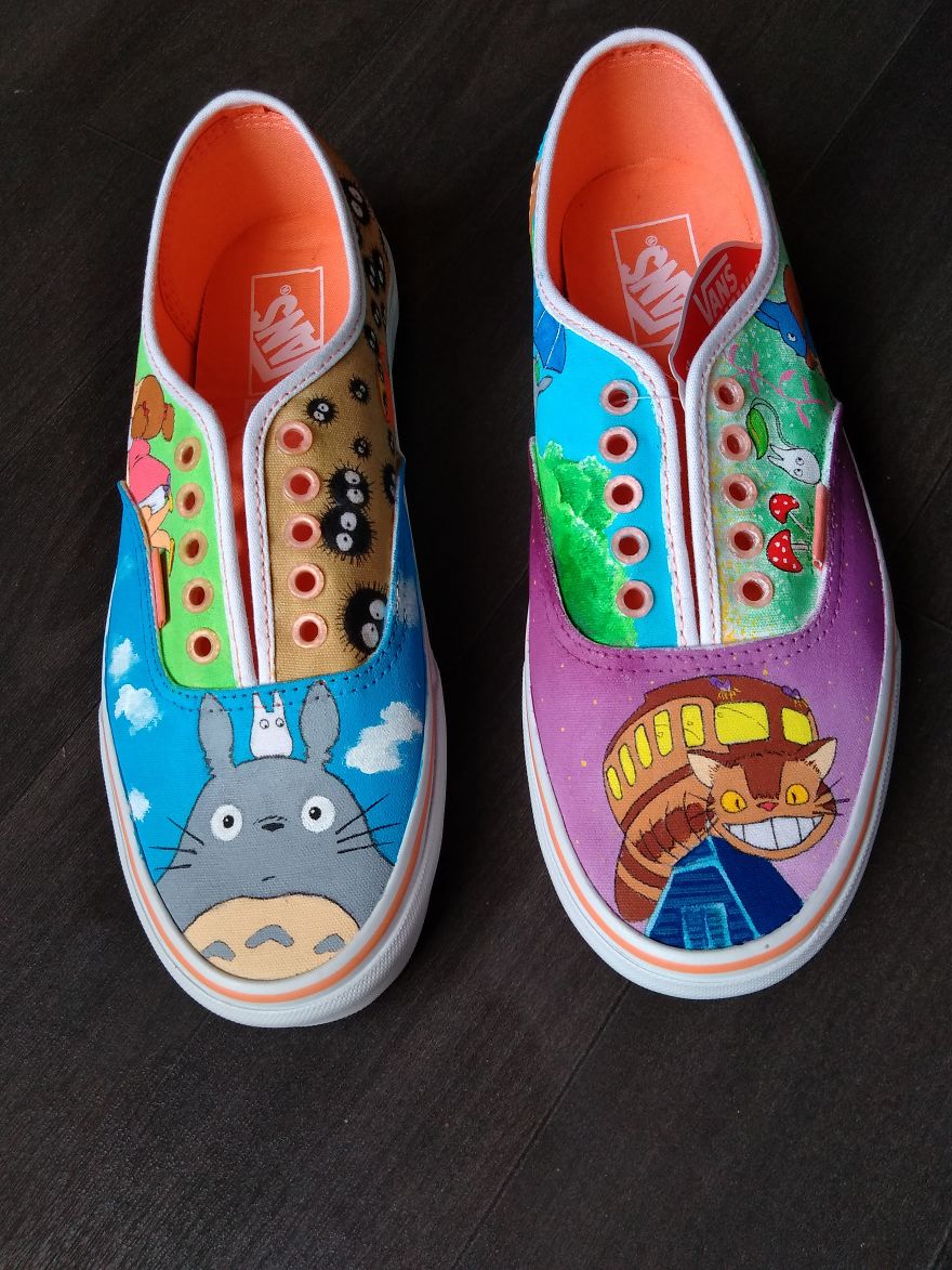 Totoro On Vans Shoes