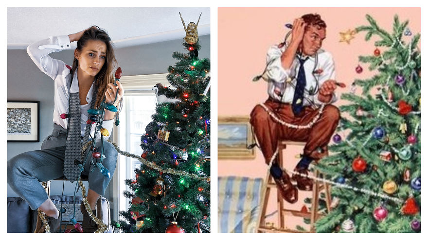 This Christmas I Recreated Some Of My Favourite Vintage Holiday Ads And Photos.