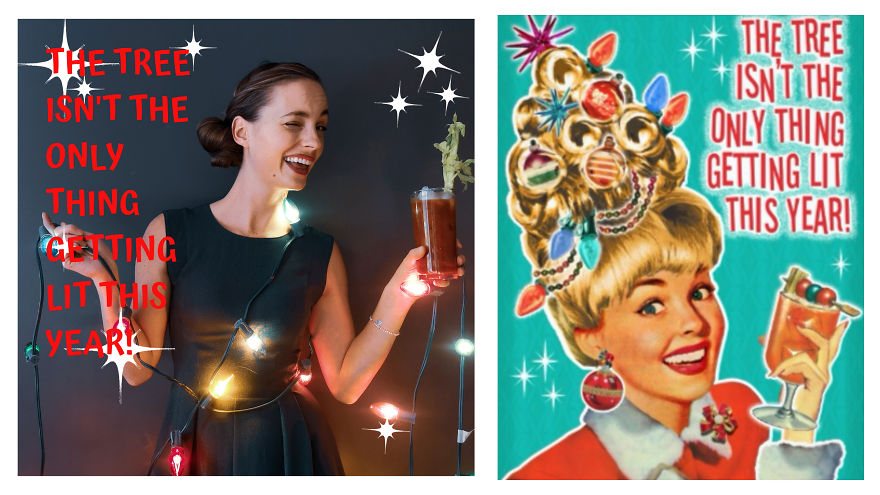 This Christmas I Recreated Some Of My Favourite Vintage Holiday Ads And Photos.