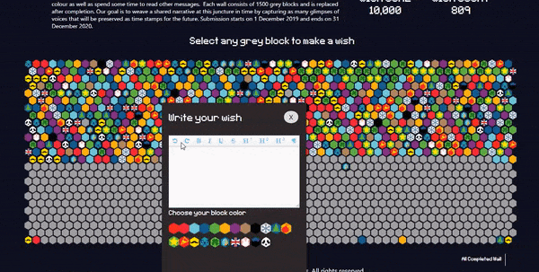 Fun Digital Wishing Wall For New Year 2020