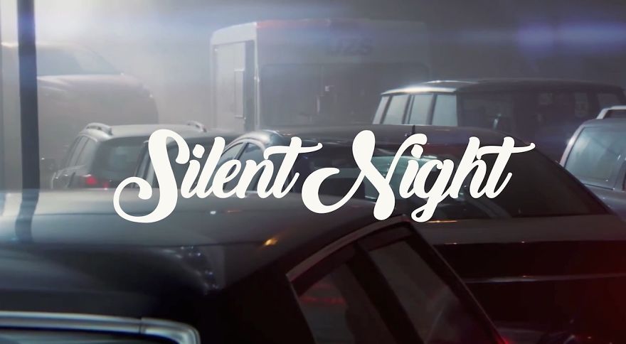 A Car Horn Christmas Orchestra Is Playing Silent Night