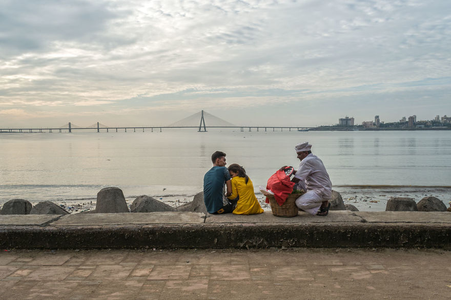Unique Perspective Photography At Bandra Worli Sea Link Bridge In Mumbai