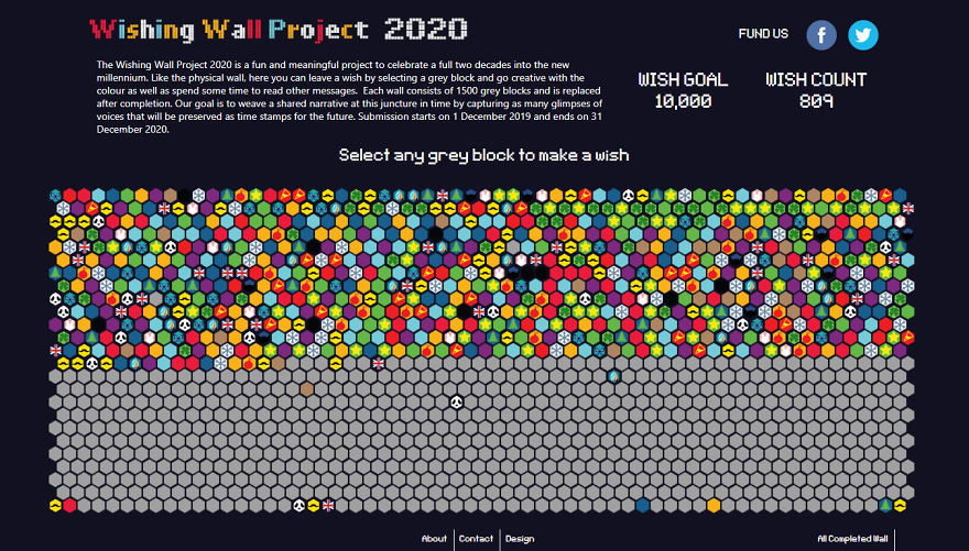 Fun Digital Wishing Wall For New Year 2020
