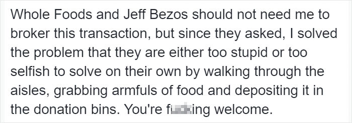 People Can't Agree If This Guy's Plan To Punish Whole Foods For Asking $5 Donations Is Genius Or Toxic