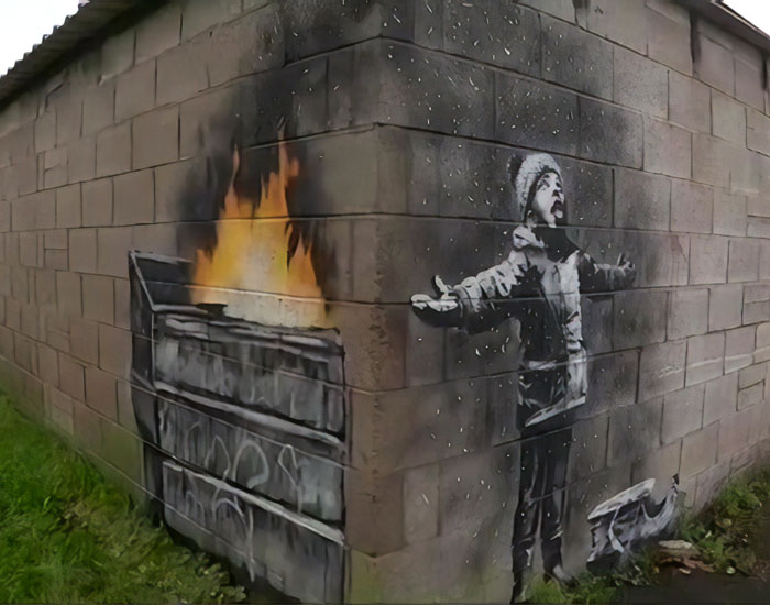 Banksy Reveals Christmas Artwork That Draws Attention To England’s Homelessness Problem