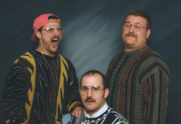 3 Brothers Come Up With A 'Terribly Awesome' Vintage Photoshoot As A Christmas Present To Their Parents