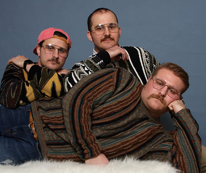 3 Brothers Come Up With A 'Terribly Awesome' Vintage Photoshoot As A Christmas Present To Their Parents