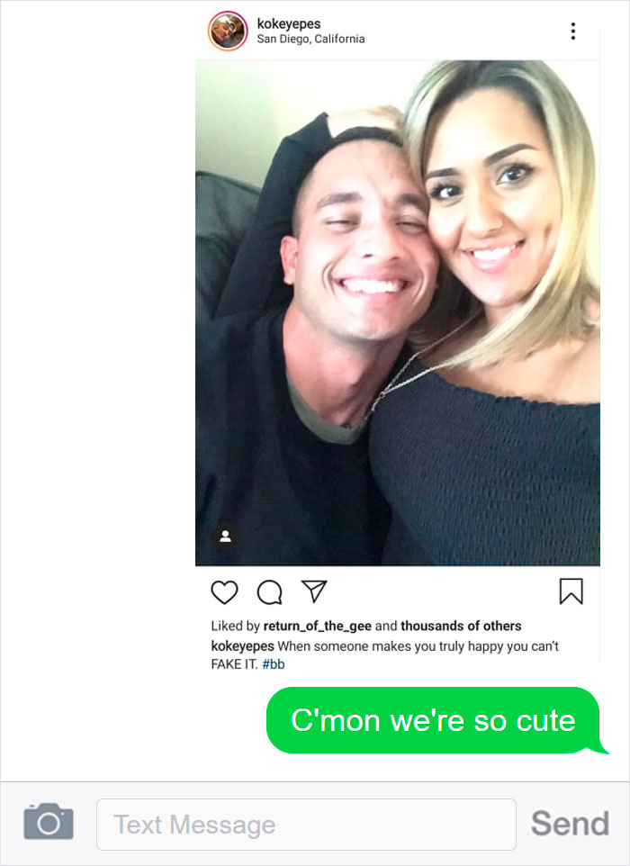 Catfisher Uses Marine's Pic To Message This Woman, She Teaches Him A Lesson By Sending A Pic Of His Real Life Girlfriend