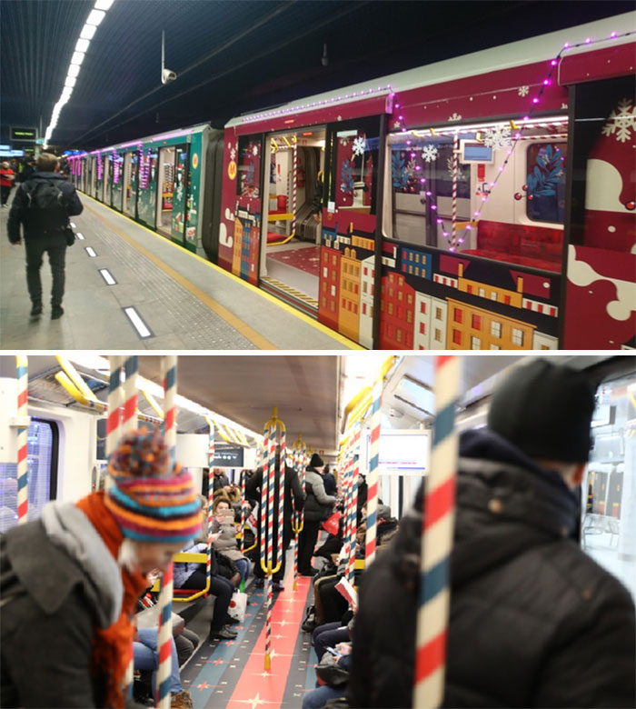 The Warsaw Metro Continues The Christmas Tradition