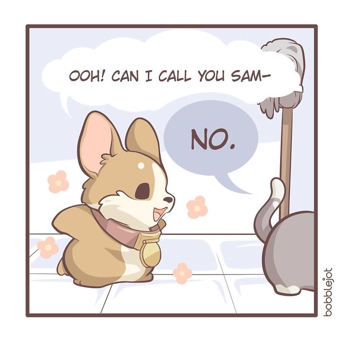 A Comic About An Unwanted Corgi And A Lonely Kitten Becoming Friends Is Warming People's Hearts