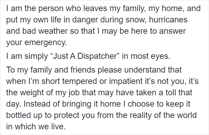 Tired Of People Underestimating The Importance Of Her Job, Dispatcher Explains How Vital It Is In A Viral Post