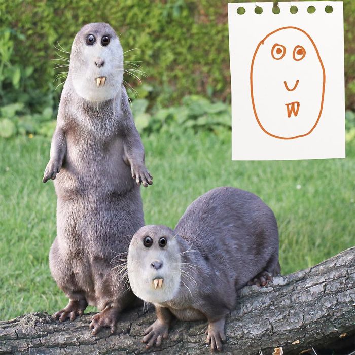 Dad Photoshops Kids’ Drawings As If They Were Real, And It’s Terrifyingly Funny (30 New Pics)