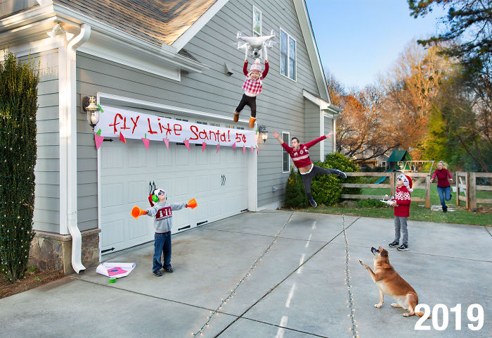 This Family Started Doing 'Real Life' Christmas Cards 6 Years Ago And They Get Crazier As The Kids Grow Up