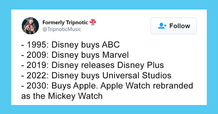 Guy Hilariously Predicts Disney’s Future By Writing A Timeline From 1995 To 2100