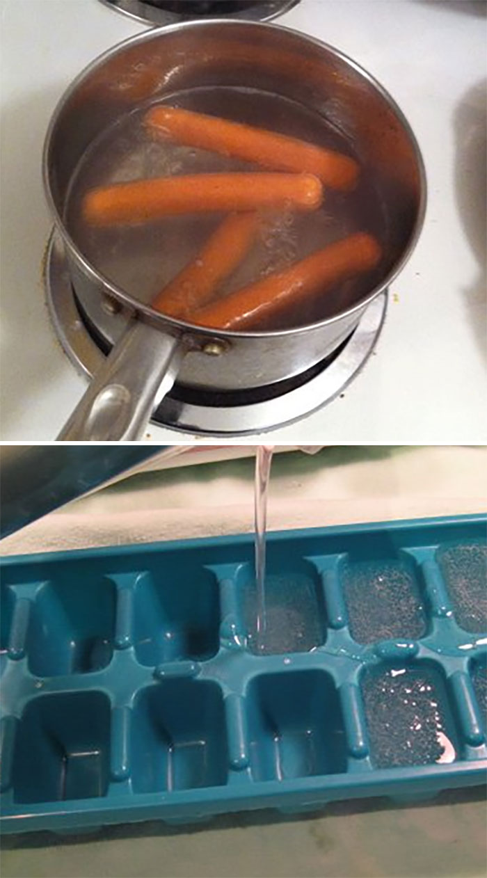 I Turn Hotdog Water Into Ice Cubes For Guests That I Don't Like