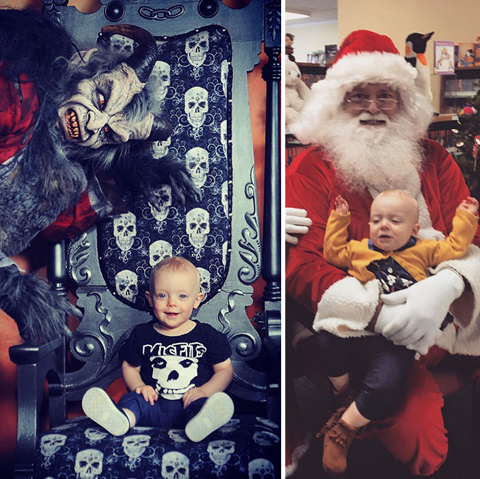 Mommy's Lil Monster Meets Santa & Krampus