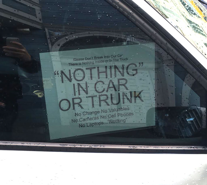 "Nothing" In Car