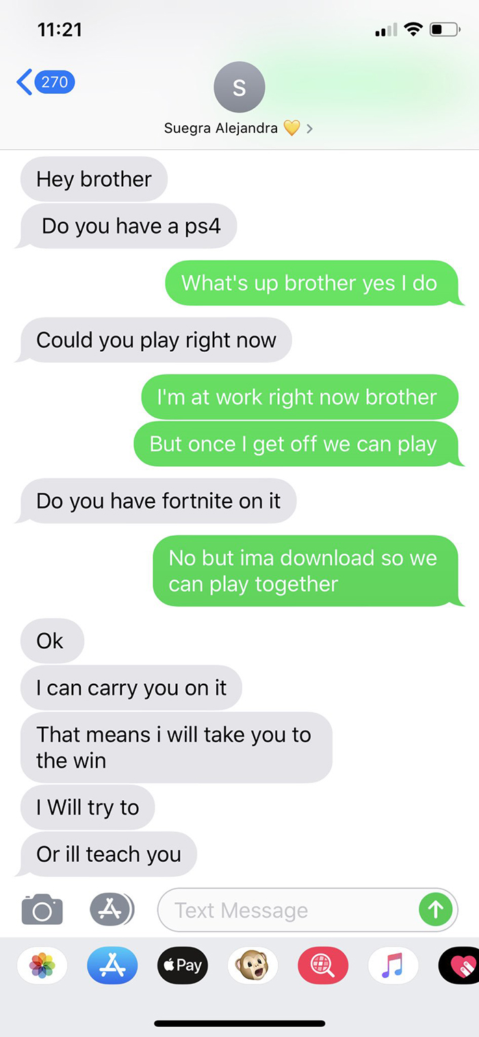 Younger Brother Texts His Sister's Boyfriend From Her Phone And Their Adorable Exchange Is Going Viral