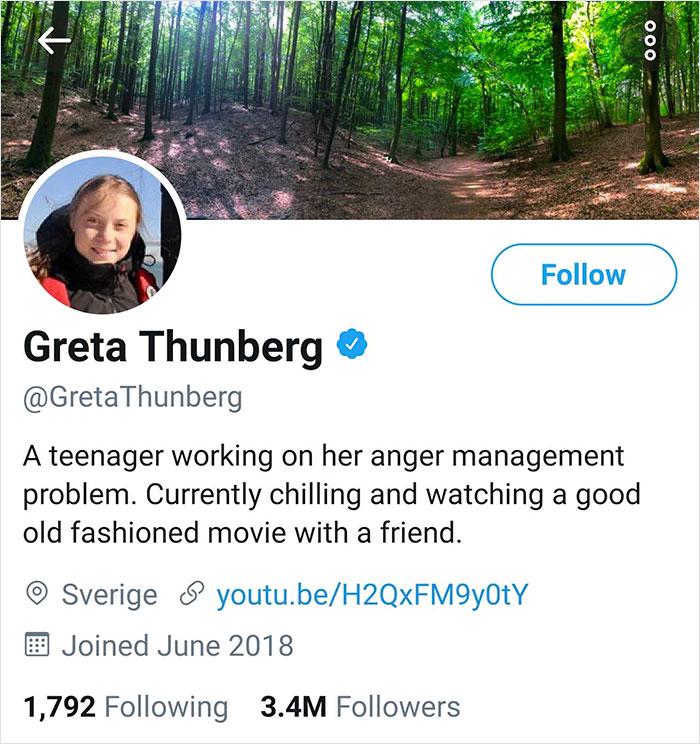 Trump Mocks Greta Thunberg For Being Time’s Person Of The Year, So She Changes Her Twitter Bio