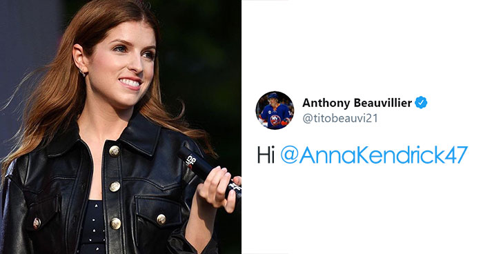 Hockey Player Takes His Shot With Anna Kendrick, People Decide To Help With Hilarious Tweets