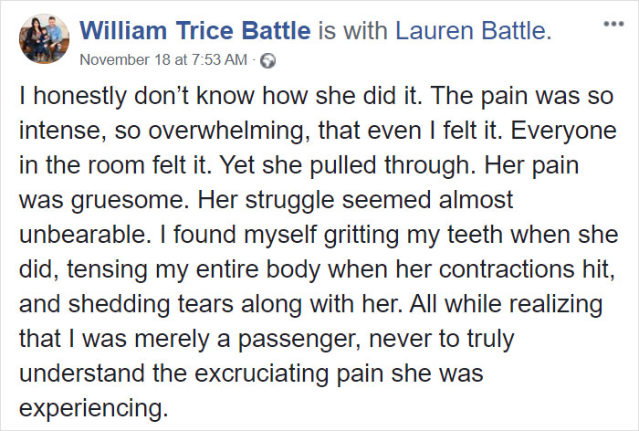 Man Describes Everything He Was Going Through While His Wife Was Giving Birth
