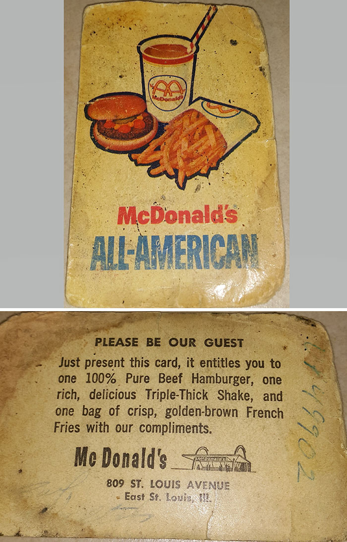 This Old McDonald's Coupon I Found In My Grandfather's Things