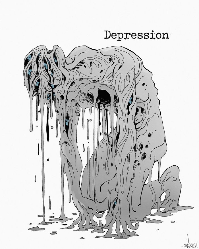 Mental-Illnesses-Monsters-Silvi-Illustrations
