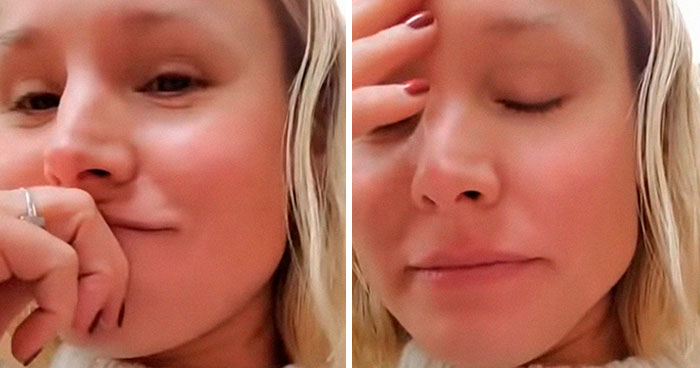 Kristen Bell Can’t Contain Herself While Her Husband Explains To Their Daughter What ‘The Middle Finger’ Means