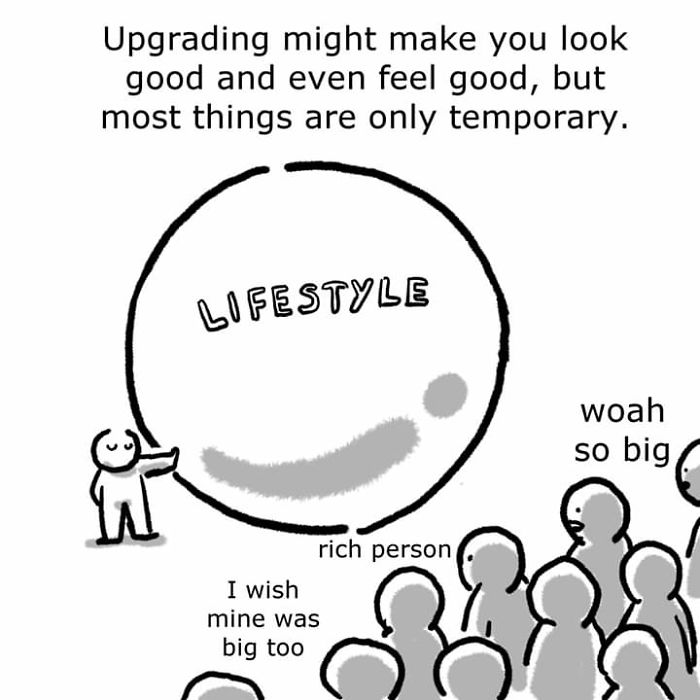 Artist Illustrates How Downsizing Can Lead To A Happier Life, And His Comic Goes Viral