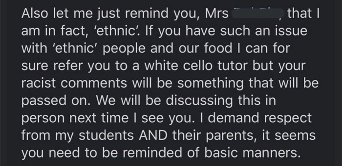 Cello Teacher Receives Racist 'Thank You' E-mail From Student's Mom, Responds By Explaining The Reason Behind 'Ethnic Stench'