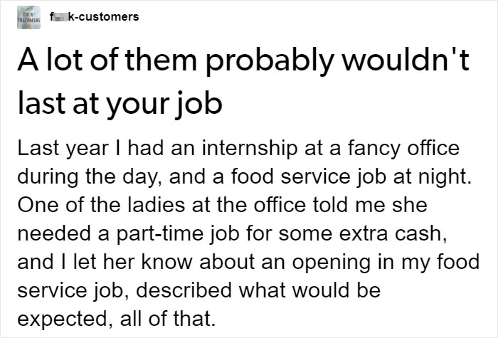 'Guys. She Quit After One Shift': Person From An Office Job Tries Working In A Food Service Job, Gets A Reality Check