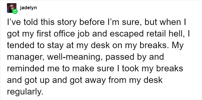 Guys She Quit After One Shift Person From An Office Job Tries