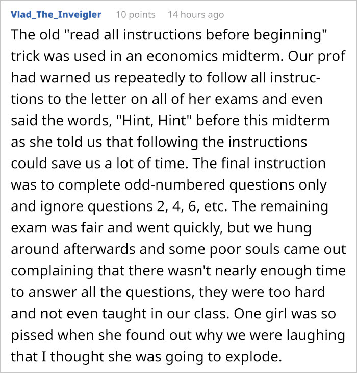 Professor Adds A Fake Question In His Exam To Catch Cheaters & Catches 14 Students Red Handed