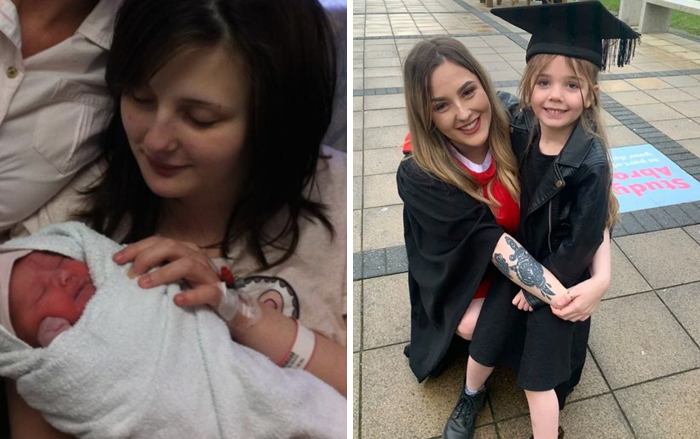 Young Mom Who Got Pregnant At 14, Promises “To Work Non Stop” For Her Child, Finishes University At 21