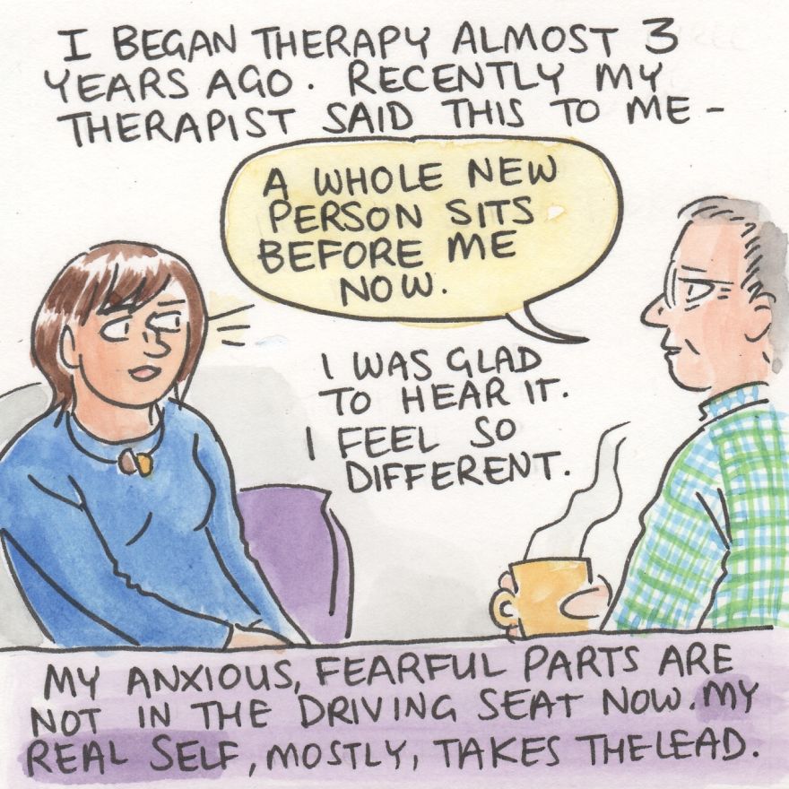 I Illustrate My Therapy Process To Show People It Can Get Better (10 Pics)