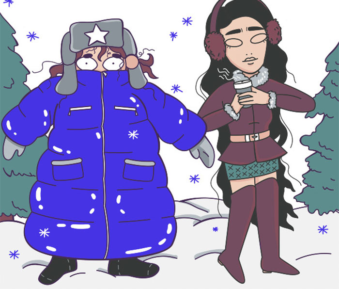 My Comics Show Everyday Struggles Girls Go Through In Winter (29 Pics)