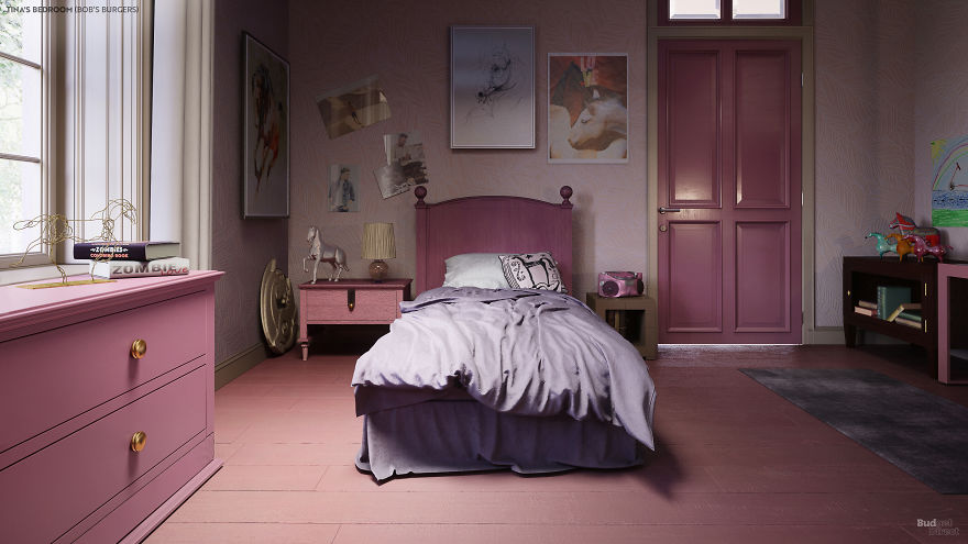 Interior Designers Show How 6 Iconic Cartoon Characters' Bedrooms Would  Look In Real Life | Bored Panda