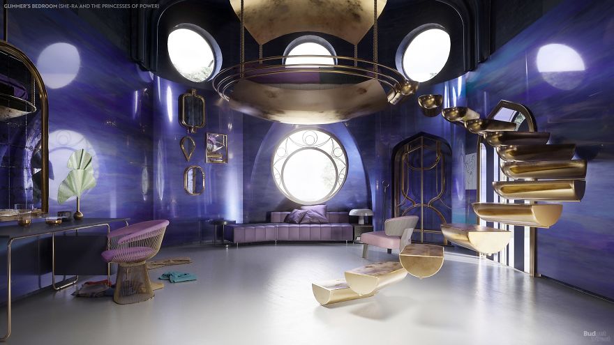 Interior Designers Show How 6 Iconic Cartoon Characters' Bedrooms Would Look In Real Life