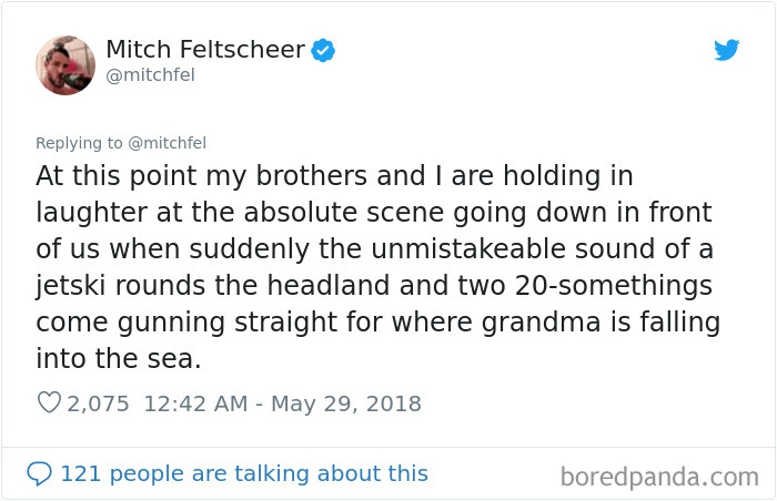 This Guy’s Grandmother’s Ashes Got Scattered By Jetskis And It’s As Bad As It Sounds