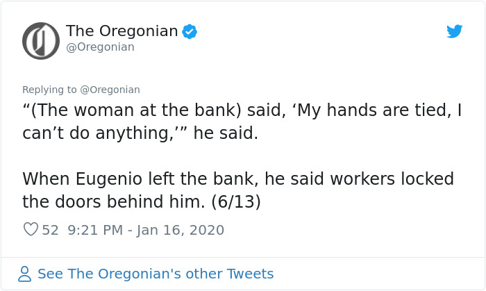 US Bank's Mistake Leaves Guy Broke On Christmas So This Kind Employee Helps Him Out, Gets Fired For It
