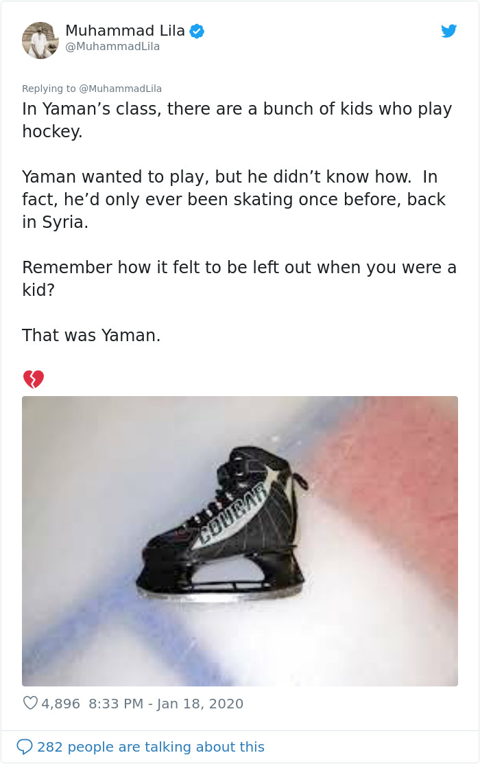 This Syrian Refugee Boy's Dream To Play Hockey Is Fulfilled By Neighbors And It's The Most Canadian Thing Ever