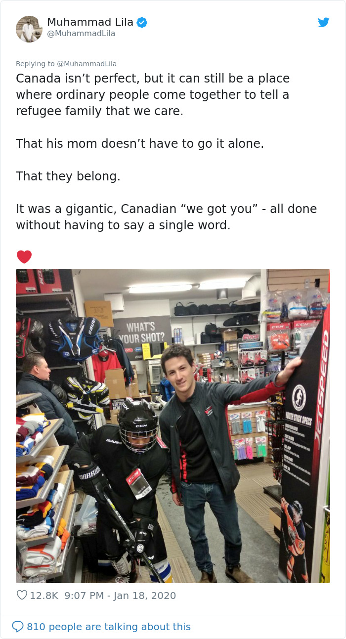 This Syrian Refugee Boy's Dream To Play Hockey Is Fulfilled By Neighbors And It's The Most Canadian Thing Ever