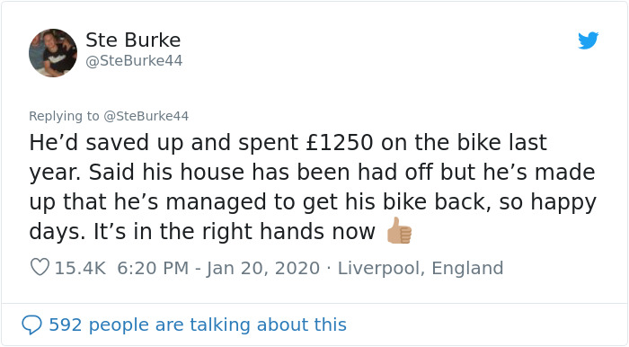 After Noticing A Stolen $1,760 Bike For Sale, This Man Buys It For $104 And Asks For Twitter's Help To Locate The Owner