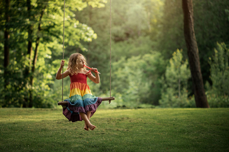 I've Photographed My Daughter On The Same Tree Swing For 3 Years, Here Are Some Of My Favorites