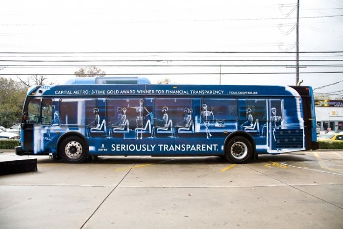 Seriously Transparent Capital Metro Buses
